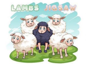 Lambs Jigsaw Puzzle Game