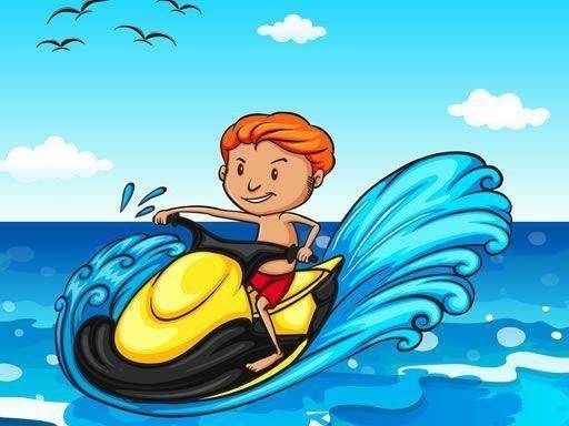 Jet Ski Summer Fun Hidden Memory Game