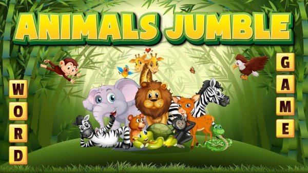 Animals Jumble Word Puzzle Game