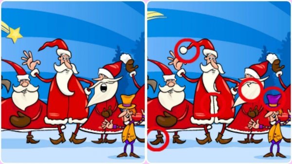 Christmas Photo Differences 2 Online Puzzle Game