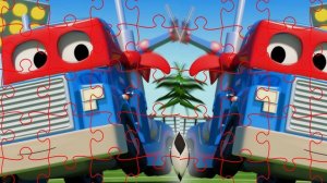 Carl Transforms Truck Puzzle Game