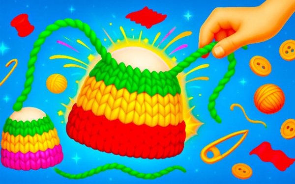 Cute Knitting: Yarn Sorting Puzzle Game