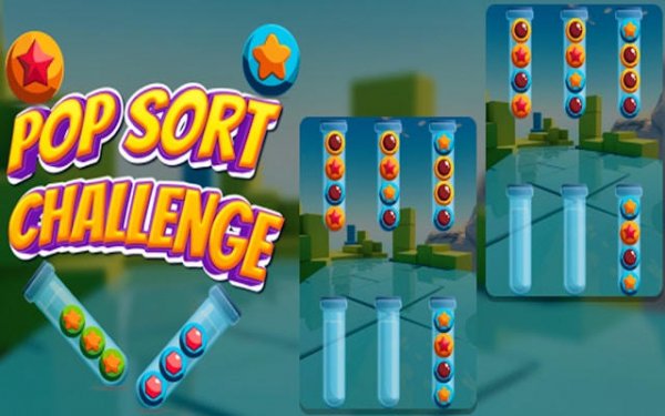 Pop Sort Challenge: Color Ball Puzzle Game