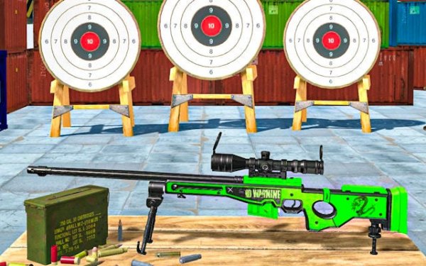 Target Precision Shooting: First Person Aim Challenge