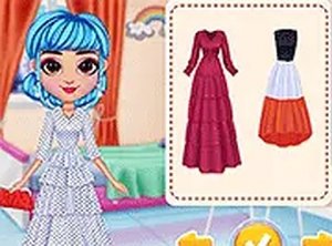 Stylish Tiered Ruffle Addiction Fashion Game