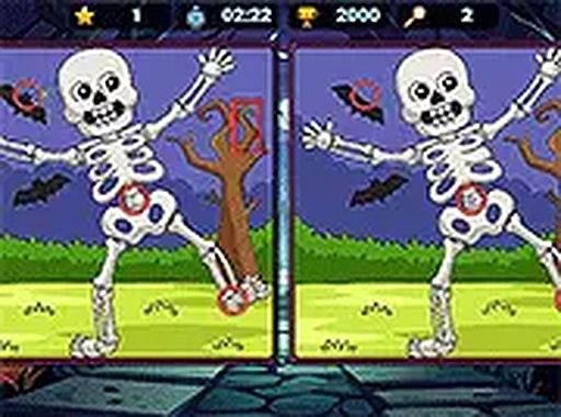 Trick or Spot Halloween Difference Game