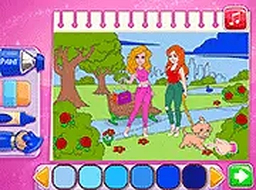 Color Me Girlsplay Online Coloring Game