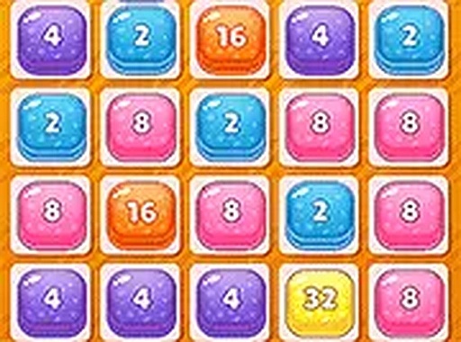 Merge 2048 Cake Puzzle Game