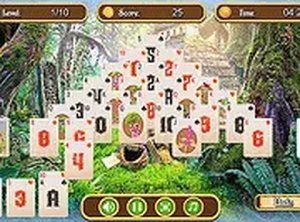 Jungle Pyramid Solitaire Online Game